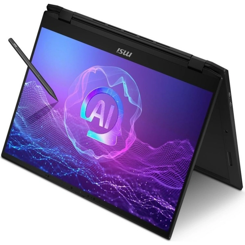 Ноутбук MSI Summit Pro 16 AI A2HVETG-085RU Core Ultra 7 255H 32Gb SSD1Tb NVIDIA GeForce RTX4050 6Gb 16" IPS Touch QHD+ (2560x1600) Windows 11 Pro black WiFi BT Cam (9S7-159631-085)