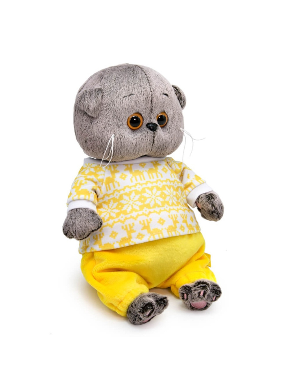 Мягкая игрушка Басик в зимней пижаме 20 см BB-109