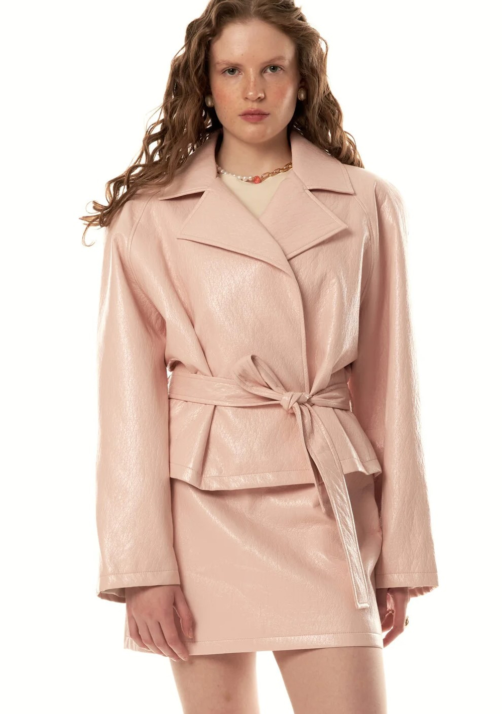 Юбка Леони мини ПУДРА