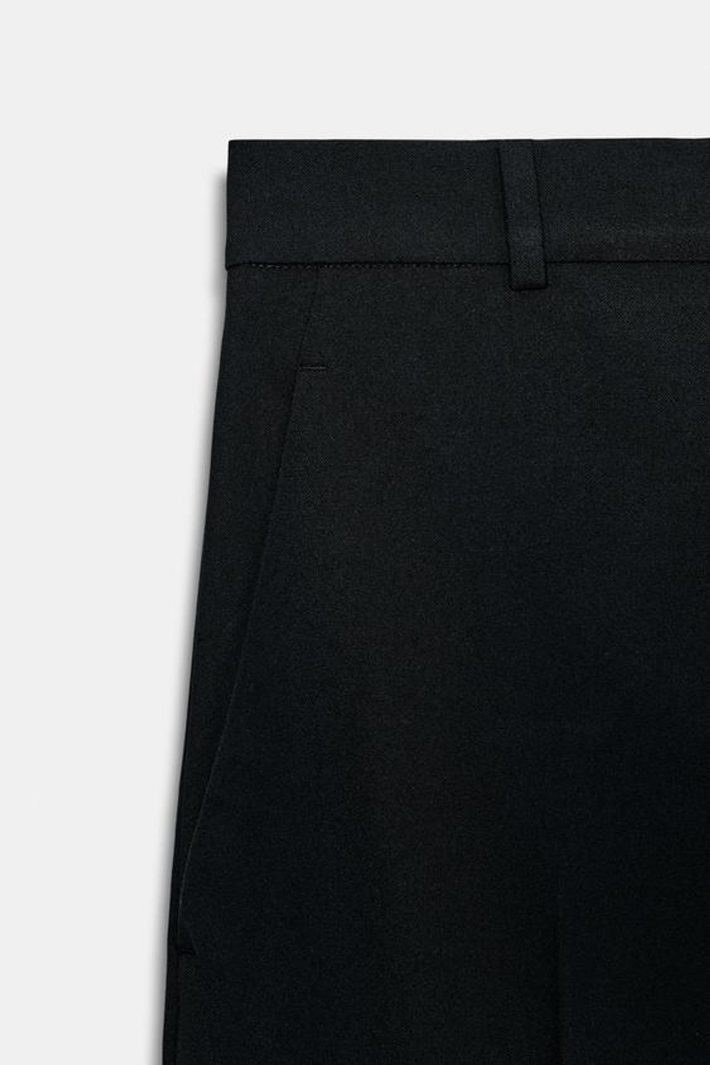 ZARA БРЮКИ WIDE LEG С ВЫСОКОЙ ПОСАДКОЙ — ZW COLLECTION, ЧЕРНЫЙ