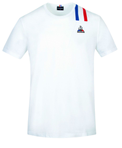 Мужская теннисная футболка Le Coq Sportif TRI Tee SS No.1 M - new optical white