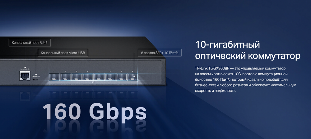 Коммутатор TP-Link Omada TL-SX3008F