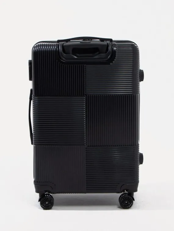 Чемодан маленький 24" кодовый замок, цвет чёрный