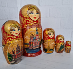Матрёшка "Виды города" 5мест