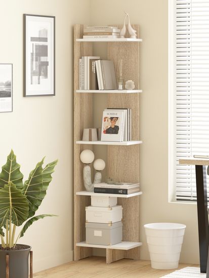 дуб сонома / белый