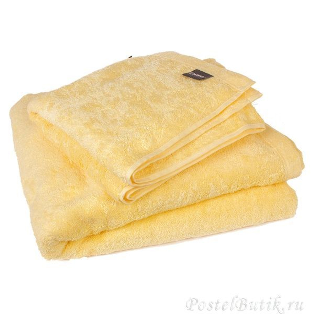 Махровое полотенце Life Style 7007 Uni лимонное от Cawo Германия