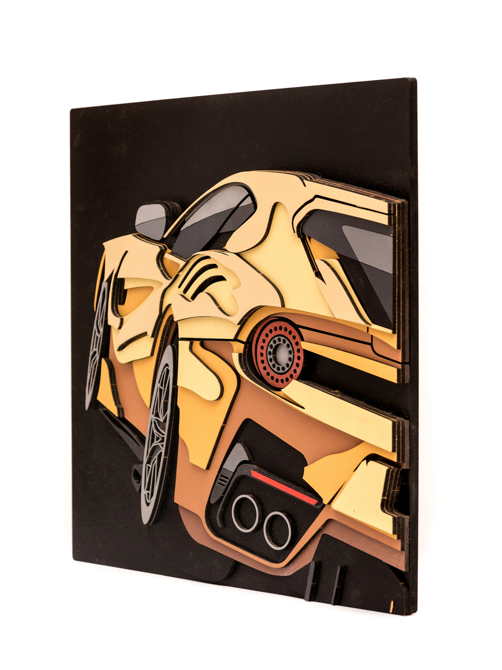 3D картина по номерам машина FERRARI F12 TDF (Феррари), SamCraft, подарочный набор для творчества, многослойное панно