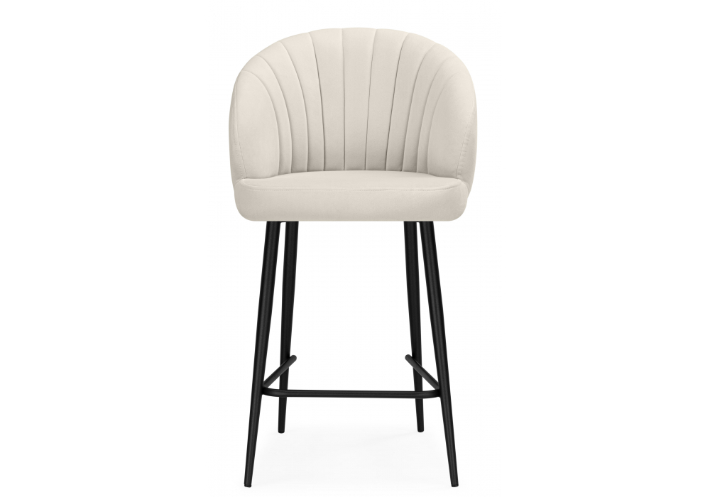 Барный стул Woodville Бэнбу marseille 2, черный, ножки черные