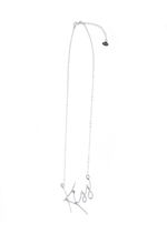 "Хатхаага" колье в родиевом покрытии из коллекции "Balance" от Jenavi с замком карабин