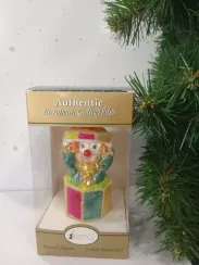 Елочное украшение Клоун в подарке, стекло, 13 см., 1 шт., Irena CO (552100)