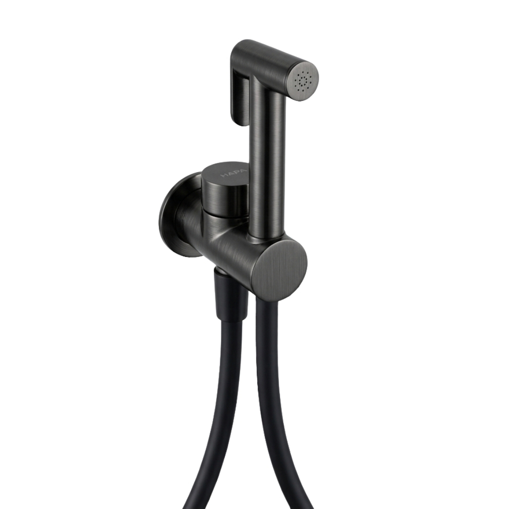 Внешняя часть гигиенического душа HAPA C35 с прогрессивным картриджем (цвет - ганметал браш. PVD) C35.0014.PEX.BGMPVD