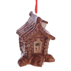 GAEM Украшение новогоднее "Избушка" с подсветкой , L7 W5 H8 см, (2хLR44), 3в.