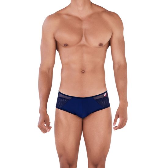 Мужские трусы брифы темно-синие с прозрачной вставкой сзади Pikante LEONIDAS BRIEF 034208