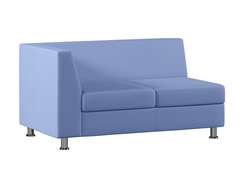 Секция с подлокотником двухместная правая Marcus MC-1P.02(R) экокожа Oregon 03