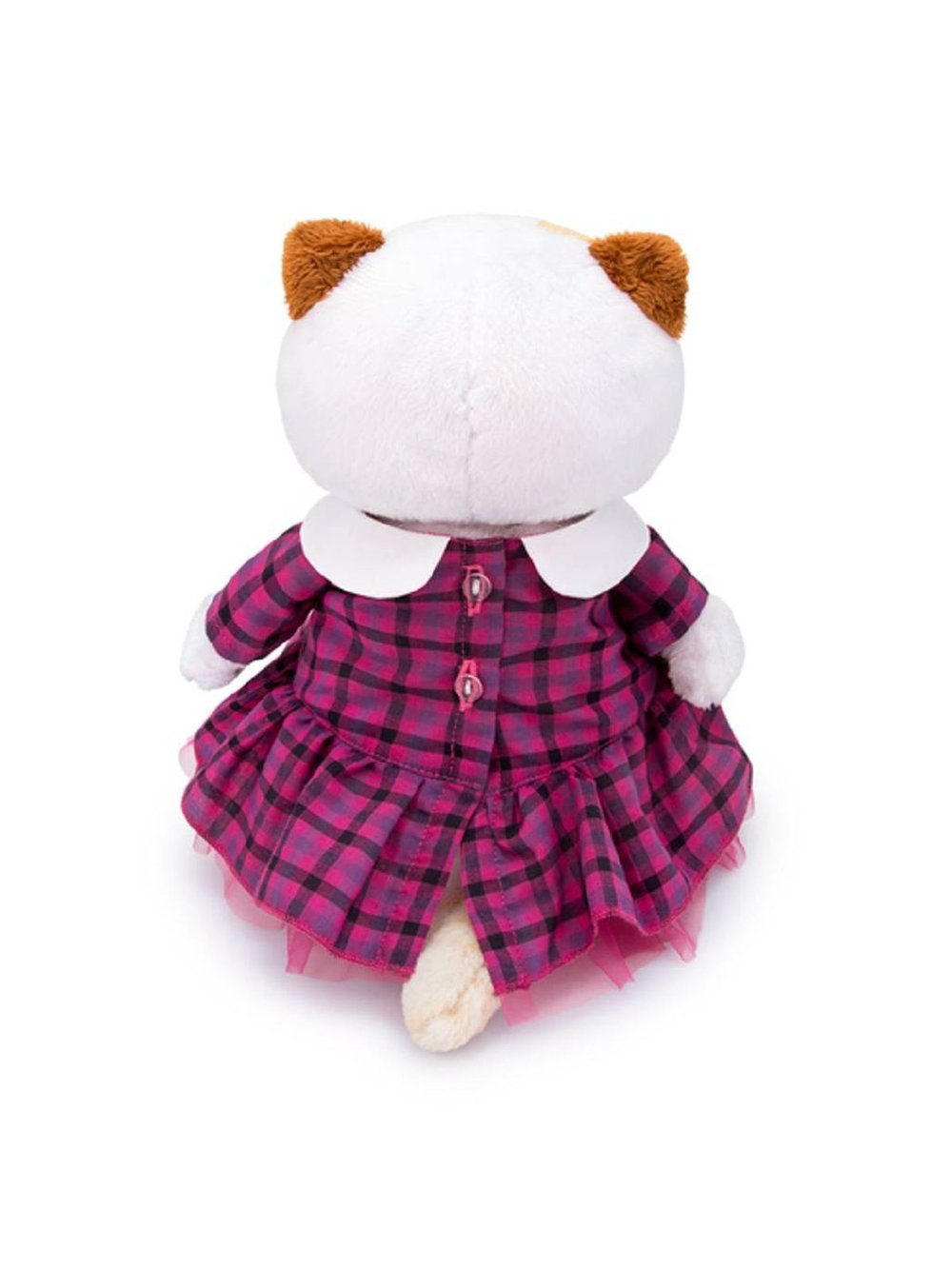 Мягкая игрушка Ли-Ли в платье в клетку 27 см