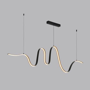 Подвесной светильник LED 52W 3000К 7025/52L чёрный Nastro Odeon Light