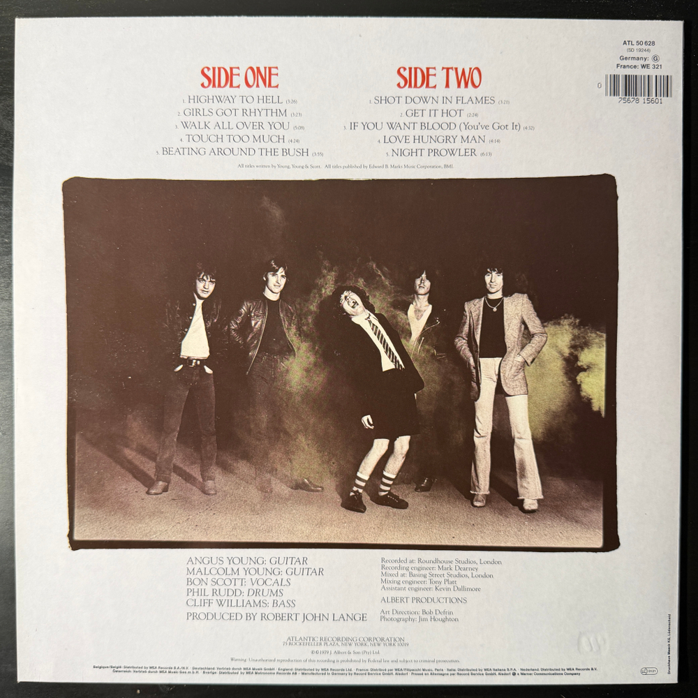 AC/DC ‎– Highway To Hell (Германия 1979г.)