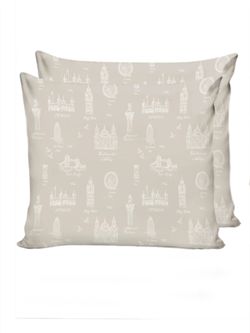 Постельное белье  перкаль Сказка "Туманный альбион" евро  Наволочка 70х70 см 2 шт  Простынь на резинке 180x200 см  Пододеяльник 200x215 см