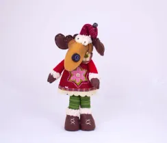 Новогоднее украшение "Лось" в красном, войлок h-38 см (ADA1338005A)