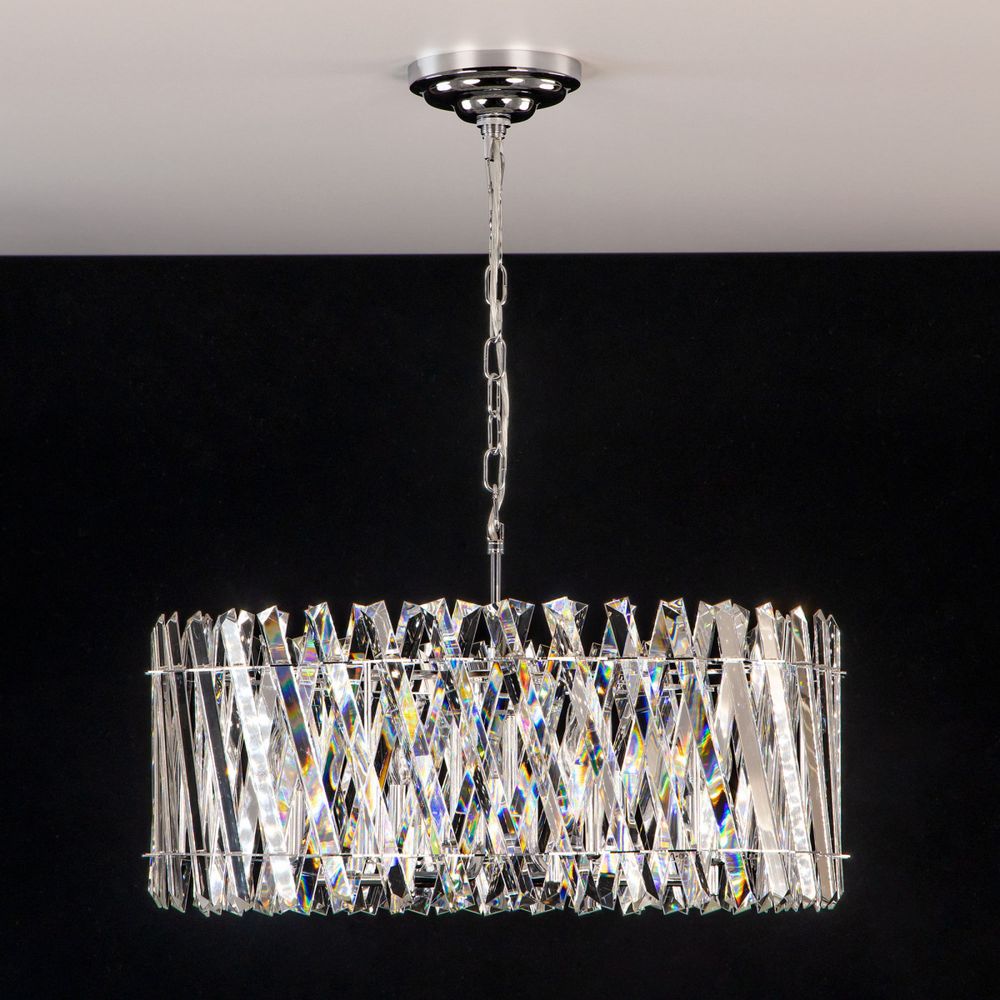 Citilux Ингвар CL334281 Люстра подвесная хрустальная Хром