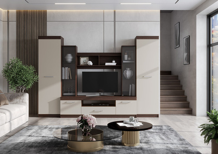 ПАЛЕРМО-4  Фанлайн Мокка/сатин