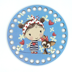 Донышко Принт Детское 12см Девочки в ассортименте