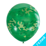 Воздушные шары Латекс Оксидентл с рисунком Милитари, 25 шт. размер 12" #6044343