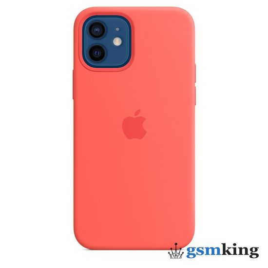 Apple Silicone Case with MagSafe iPhone 12 | 12 Pro Pink Citrus «Розовый цитрус» MHL03ZM/A