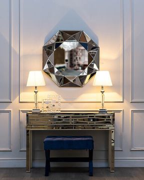 KFG038 Консоль зеркальная, 2 ящика  120*42*80см