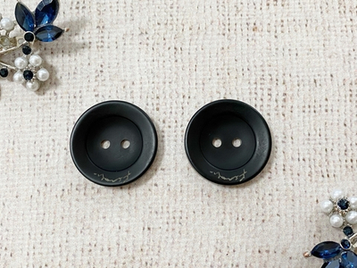 Пуговицы, d 2,5 см, чёрный