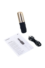 Чёрно-золотистая вибропуля Satisfyer Lovely Honey (Цвет: черный с золотистым)