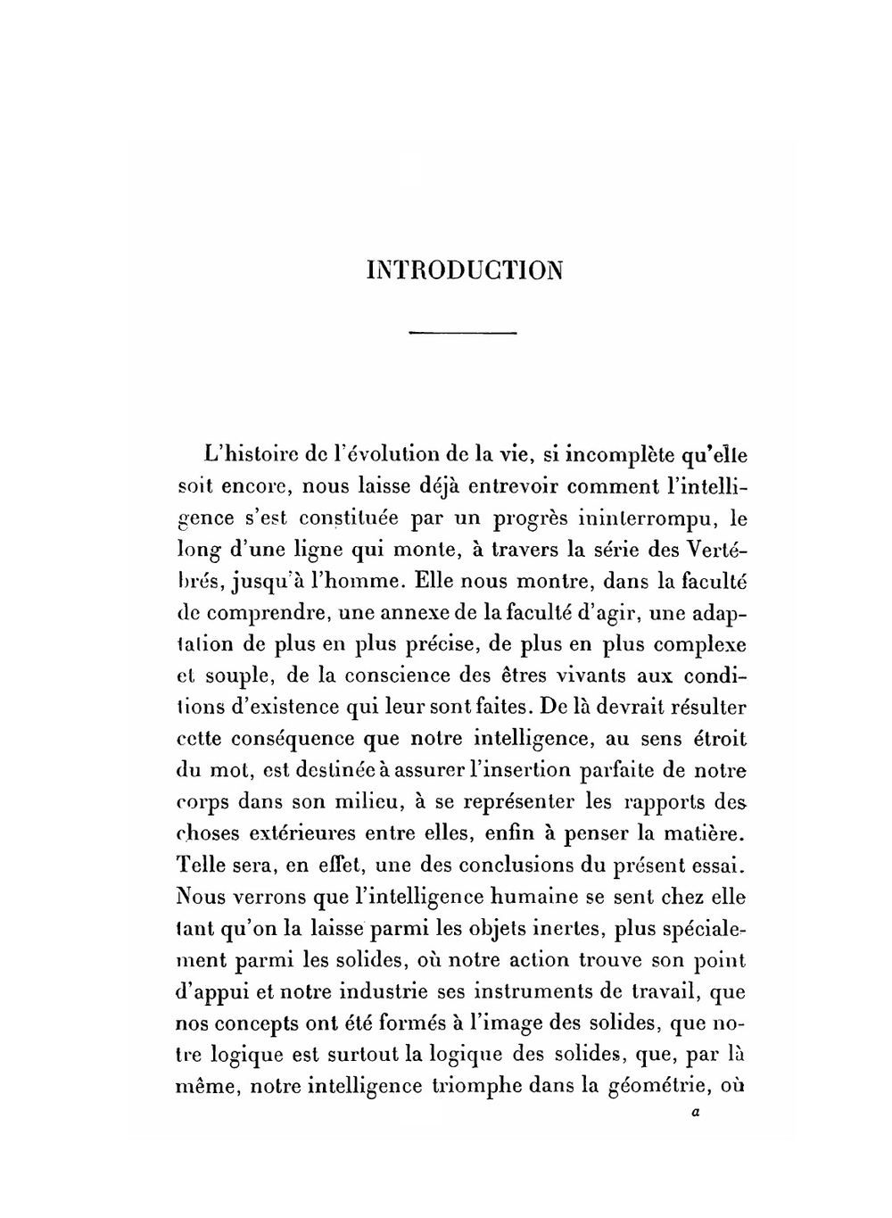 L'évolution créatrice | Henri Bergson