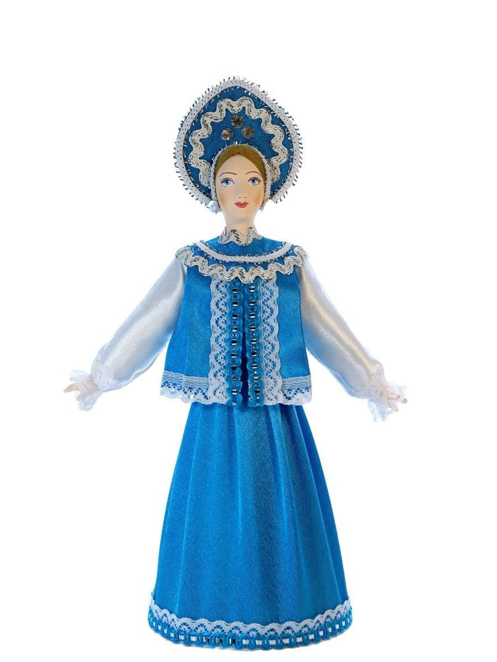 Кукла коллекционная в Девичьем русском костюме.
