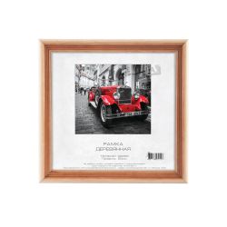Фоторамка Image Art С20 30х30 деревянная из сосны, цвет натуральный с частичным затемнением, вставка-прозрачный пластик | Image Art