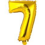 Шар фольгированный Цифра 7 35 см (Золотой)