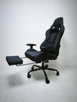 Геймерское кресло из ткани. Серое