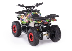 Детский бензиновый квадроцикл MOTAX GRIZLIK MINI ES BW с электростартером и родительским пультом