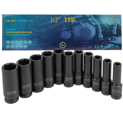 Набор головок ударных глубоких 11пр.1/2''(6-гр.)(10-15,17,19,21,22,24),в кейсе ILOforce IF-4117-5MPB