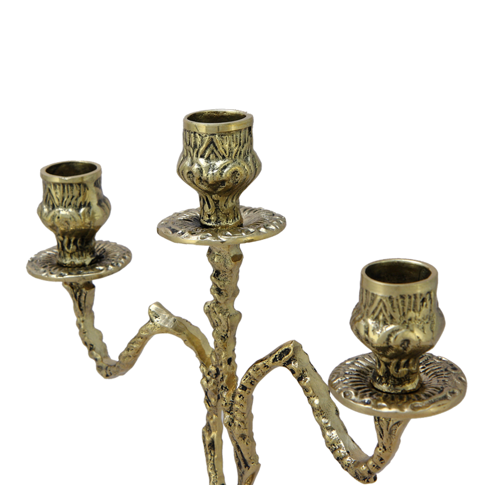 Bello De Bronze Канделябр на 3 свечи из бронзы Асти