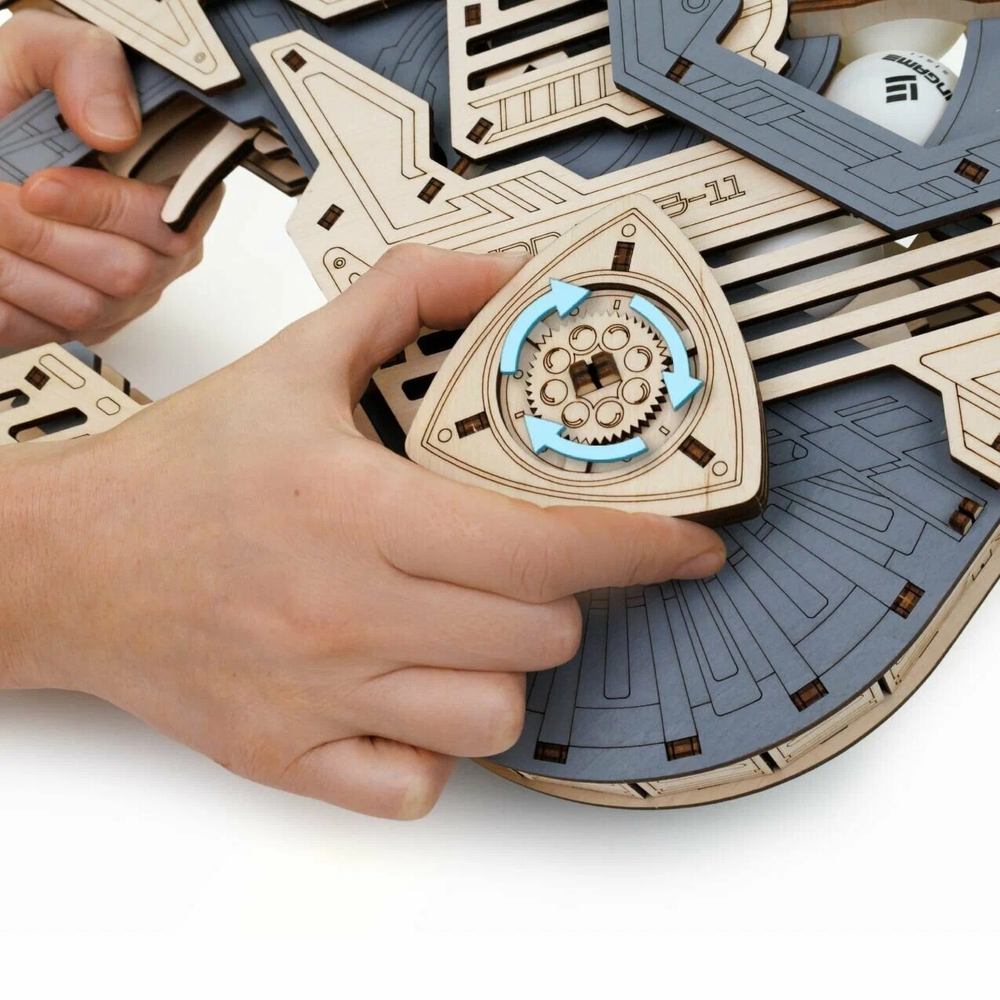 Деревянный конструктор Пинг-Понг Пушка (EWA)