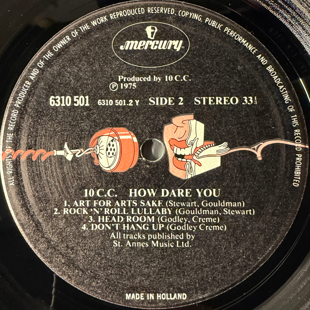 10cc ‎– How Dare You! (Голландия 1976г.)