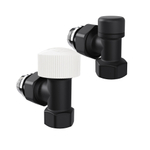 Набор термостатический угловой Royal Thermo Design 1/2quot;М30х1,5 (Черный)
