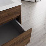 Тумба под раковину Vincea Chiara 600 подвесная, 1 выкатной ящик soft-close, C.Oak