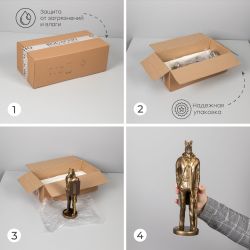 Скульптура Конь в пальто Бронза