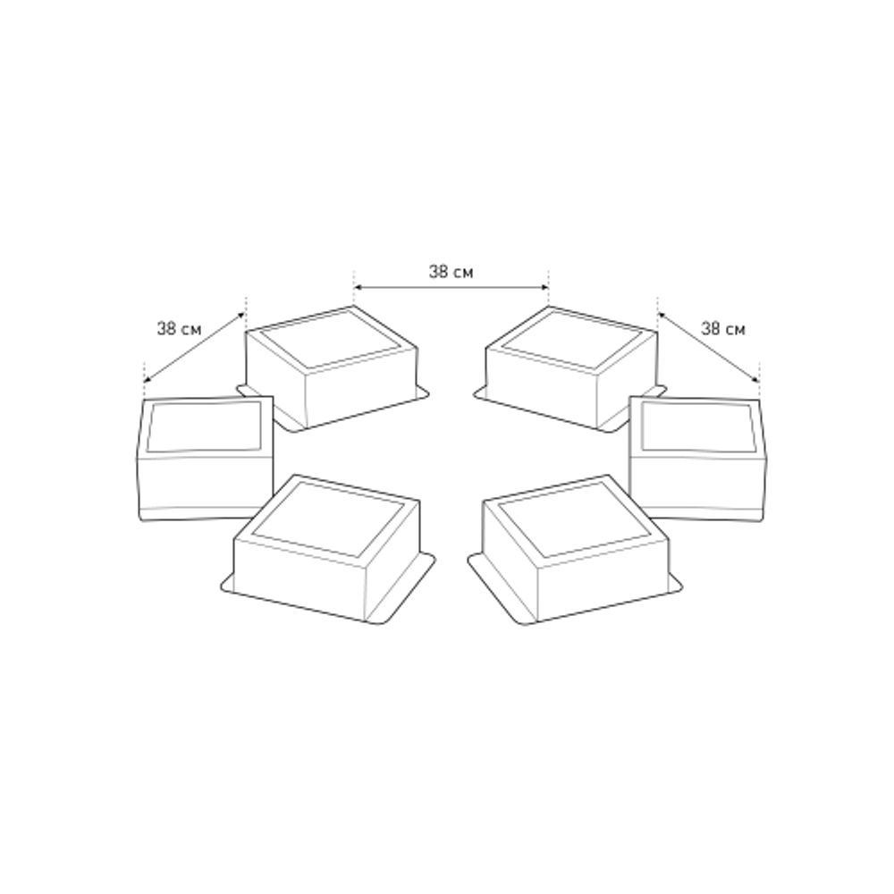 Светильник светодиодный ЭРА Грильято SPO-646-3-5K-W6 36Вт 5000К 89х89мм Домино 100х100 белый 6 кубиков драйвер