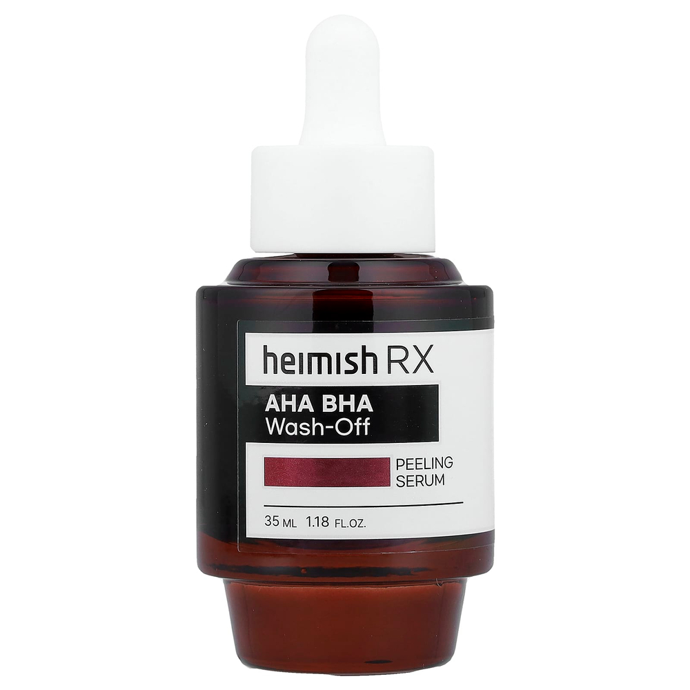 Heimish, RX, смываемая сыворотка-пилинг с АГК и БГК, 35 мл (1,18 жидк. унции)