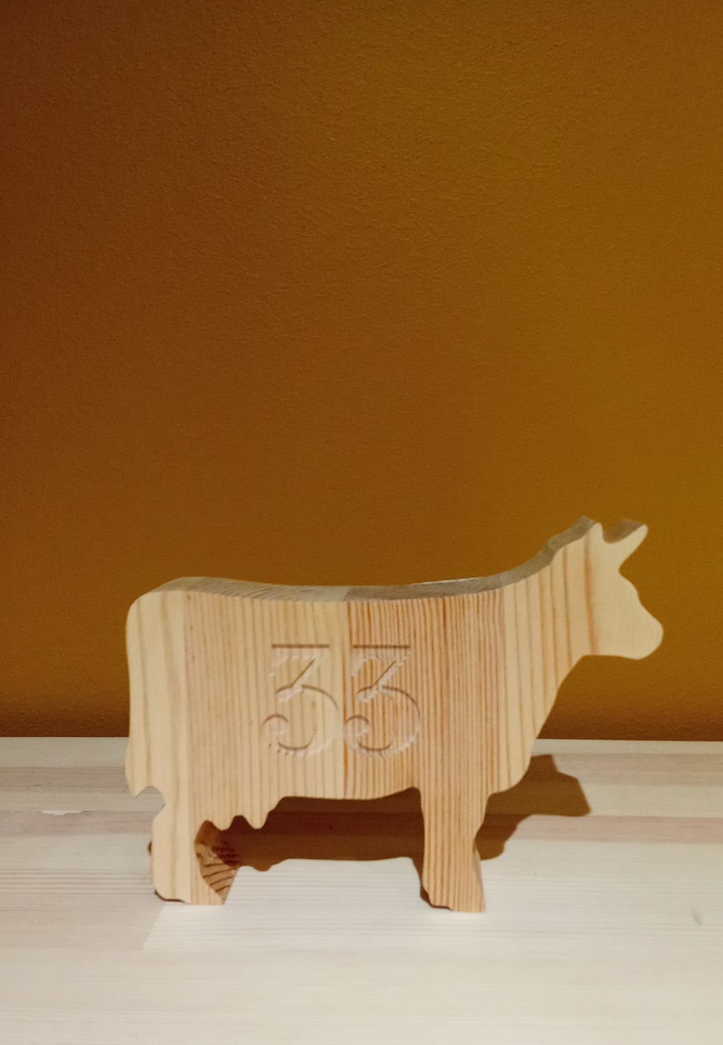 корова №33 сосна 16*11см