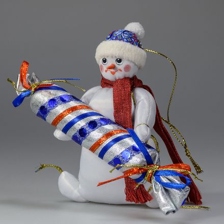 Ёлочная игрушка Снеговик