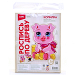 Роспись по дереву. Копилка "Свинка" (Lori)