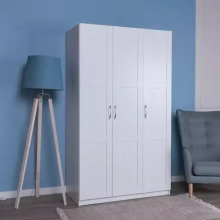 ПЕГАС шкаф 3 двери сборные RU белый